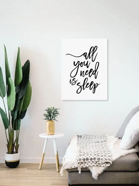Photocircle Photocircle Poster / Leinwandbild - All You Need is Sleep – Produktbild 4 von 4