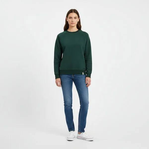 PETER JO PETER JO Damen Bio-Sweatshirt – Willow, Grün, – Produktbild 2 von 4