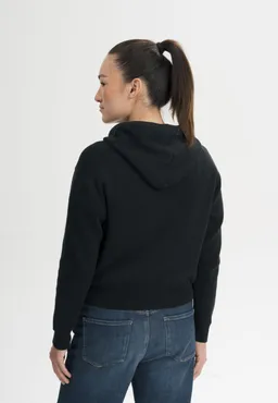 MELA MELA Damen vegan Strick Hoodie Janisha Black – Produktbild 1 von 1