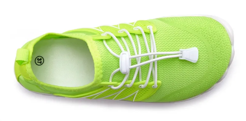 VENICE BEACH VENICE BEACH Badelatsche, Badeschuhe, Badeschlappe, Barfußschuh, leichter Slipper Aquaschuh Wasserschuh mit elastischen Bändern, schnelltrocknend VEGAN, Grün, – Produktbild 4 von 5