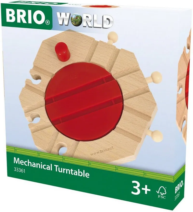 BRIO BRIO Spielzeugeisenbahn-Kreuzung BRIO® WORLD, Mechanische Drehscheibe, Bunt, – Produktbild 2 von 4