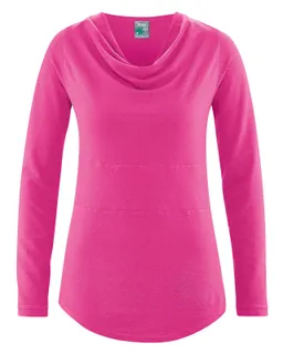 HempAge Hempage Damen vegan Top Mit Langen Ärmeln In Bonbonrosa – Produktbild 1 von 1