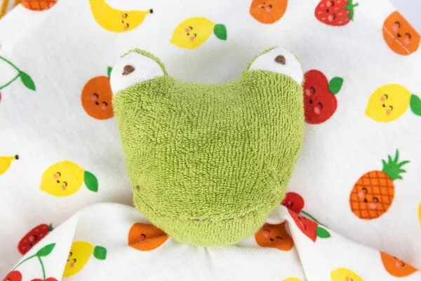 El Puente El Puente Schnuffeltuch "Frosch" aus Bio-Baumwolle, Grün, – Produktbild 3 von 3