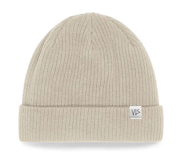 vis wear vis wear Unisex Classic Mütze, Beanie aus Bio Baumwolle, Natural, – Produktbild 1 von 1