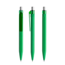 prodir prodir QS50 Soft Touch PRT Push Kugelschreiber, Bright Green-Silver satin finish – Produktbild 1 von 1