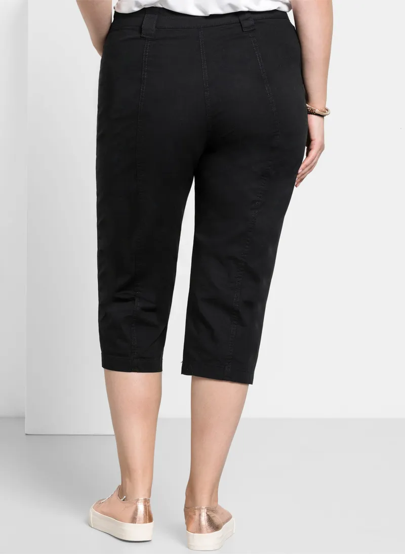 sheego 3/4-Hose schwarz, Schwarz, – Produktbild 2 von 2