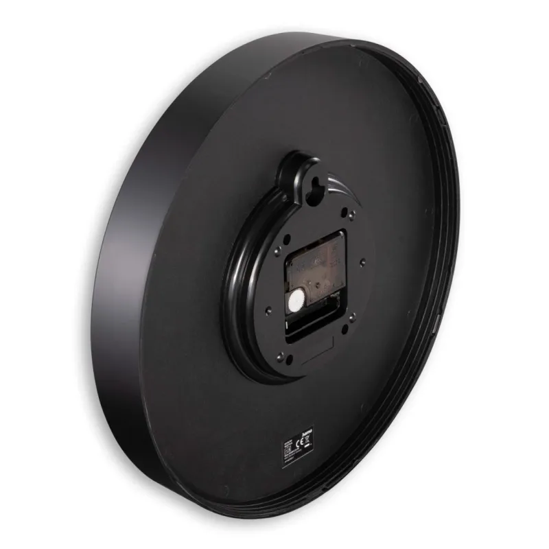 Hama Hama Wanduhr "Korsika", Ø 30 cm, ohne Ticken, Schwarz/weiß, – Produktbild 3 von 3