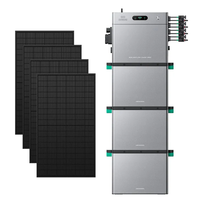 Zendure Deutschland Zendure Deutschland Zendure SolarFlow 2400 Pro | 2400W Bi-direktionaler Balkonkraftwerk-Speicher, SolarFlow 2400 Pro (2.4 kWh) / 3*AB3000L (8.64 kWh) / 🔆4*450W Bifaziale (2340Wp Max) - Gratis-Halterung – Produktbild 1 von 1