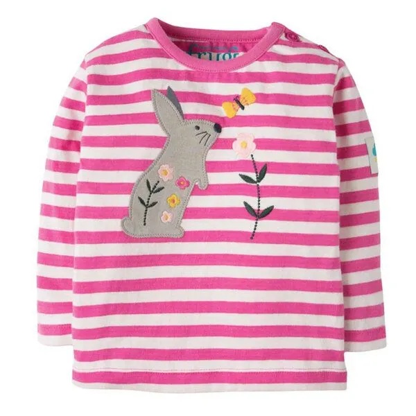 Frugi Frugi Langarm-Shirt Hase Button Applique Top – Produktbild 1 von 3