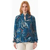 ORGANICATION ORGANICATION Bluse aus LENZING ECOVERO mit Blattmuster, Winter leaves, – Produktbild 1 von 1