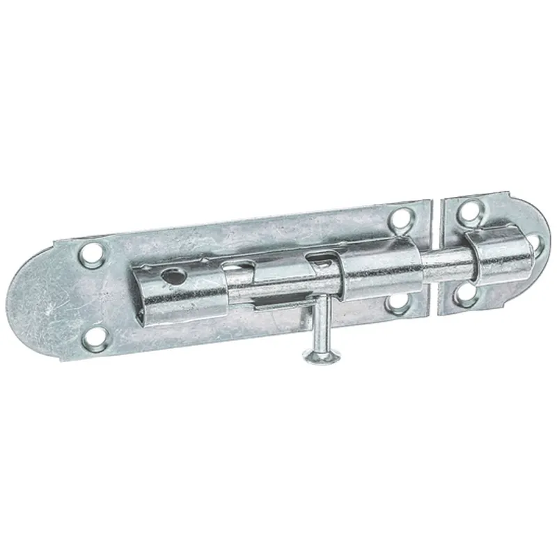 Alberts ALBERTS Grendelriegel, mit Knopf, ohne Feder, mit Schlaufe, disp., LxB100x30mm – Produktbild 1 von 1