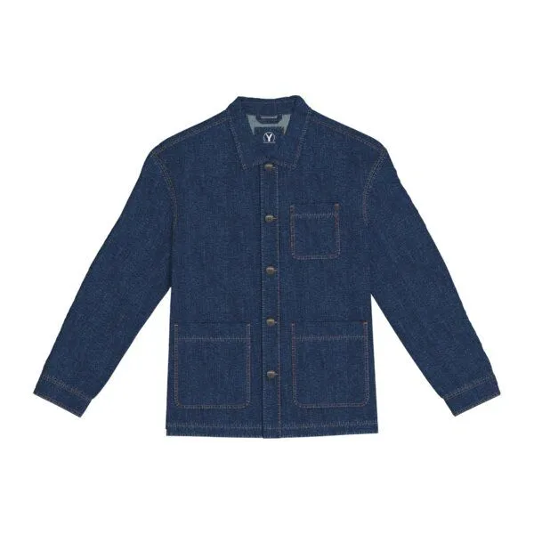 YTWOO YTWOO Unisex-Jeansjacke, Dark heather denim, – Produktbild 2 von 3