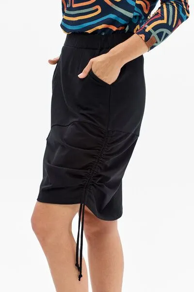 KOKOworld KOKOworld Rock Arvena – Asymmetrischer Schnitt – Bequeme Taschen – Erhältlich in Schwarz oder mit Print-Panel – Fair produziert in Polen, Black (schwarz), – Produktbild 1 von 4