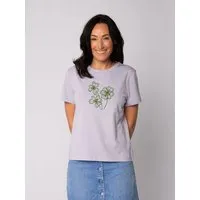 watapparel watapparel T-Shirt Frauen Glücksklee, Lavender, – Produktbild 1 von 1