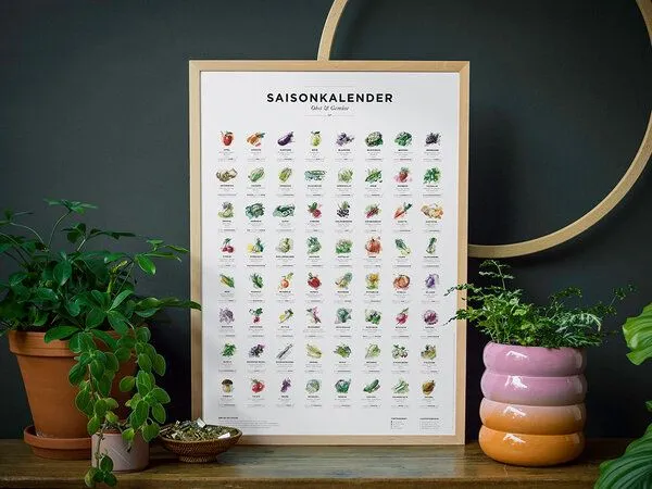 531 Rheinland Design 531 Rheinland Design Saisonkalender Obst & Gemüse in Farbe – Produktbild 2 von 7