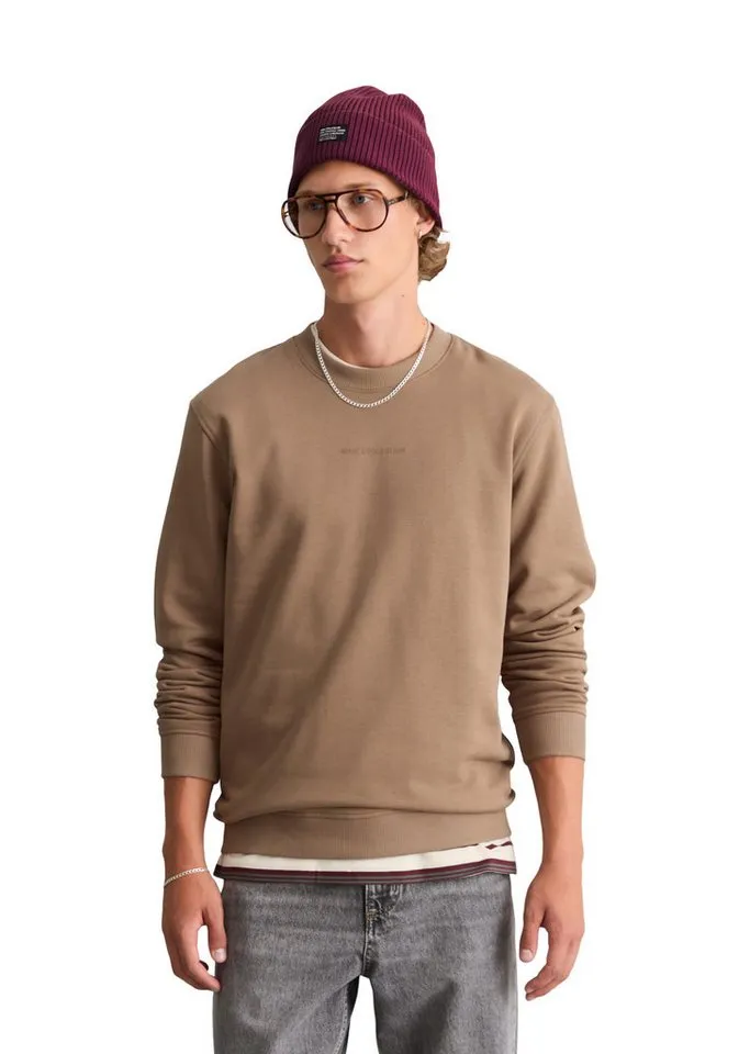 Marc O'Polo DENIM Sweatshirt aus weichem Bio-Baumwoll-Sweat, Braun, – Produktbild 1 von 5