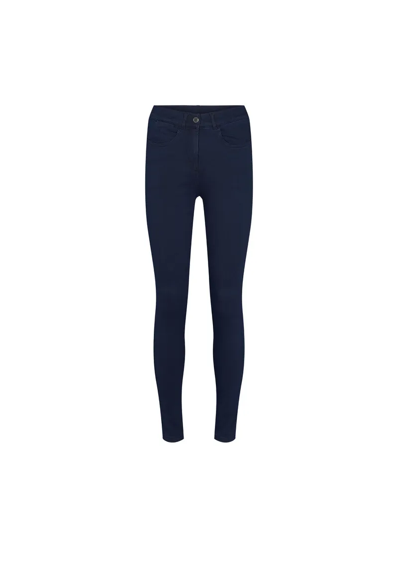 LAURIE LAURIE Damen vegan Serene 5-Pocket Slim Sl - Dark Blue Denim, Dunkelblau, – Produktbild 1 von 1