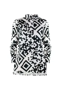 Sophia Schneider-Esleben Sophia Schneider-Esleben Unisex Shirt Lui, QR White - Hemd aus Bio-Baumwolle – Produktbild 1 von 1