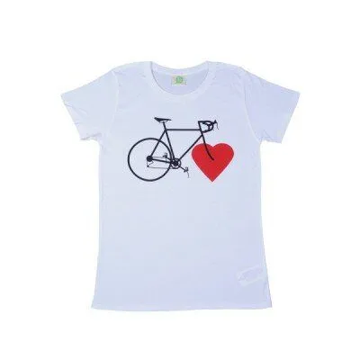 nicegreenstuff nicegreenstuff Bike Love girls eco-shirt white – Produktbild 2 von 2