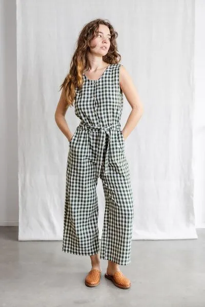 Jyoti - Fair Works Jyoti - Fair Works Baumwoll Jumpsuit Daksha, Kariert, – Produktbild 2 von 4