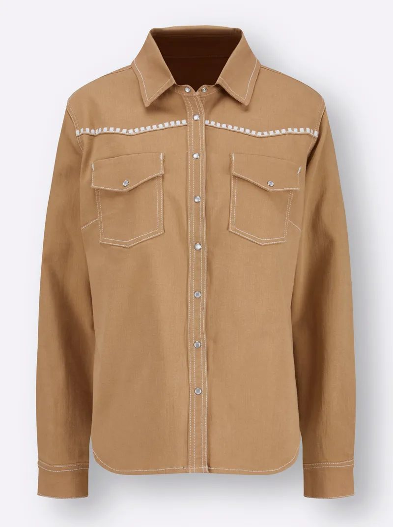 Witt Hemdbluse camel, Camel, – Produktbild 1 von 2
