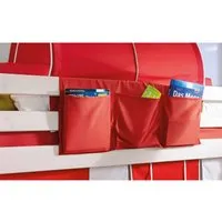 3er Tasche zum Einhängen für Hochbett "Infanskids" rot – Produktbild 1 von 1
