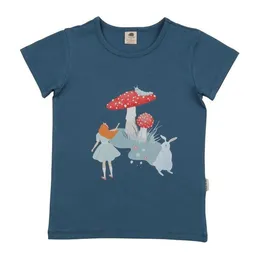 Walkiddy Walkiddy T-Shirt Blau Wunderland-Frontprint Bio-Baumwolle GOTS – Produktbild 1 von 1