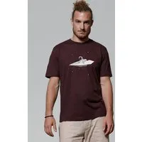 watapparel watapparel T-Shirt Unisex Fly me to the moon, Red brown, – Produktbild 1 von 1