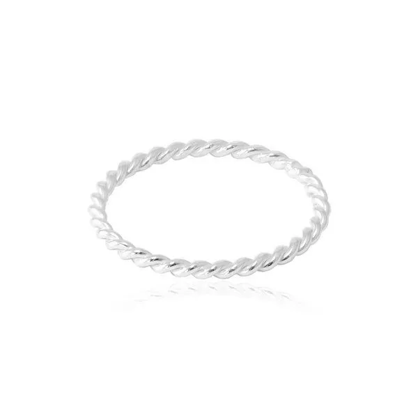 pakilia pakilia Silber Ring Kordel gedreht Fair-Trade und handmade – Produktbild 1 von 4