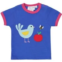Toby Tiger Baby und Kinder T-Shirt Vogel Gr.80 (6-12 Monate), Mehrfarbig, – Produktbild 1 von 1
