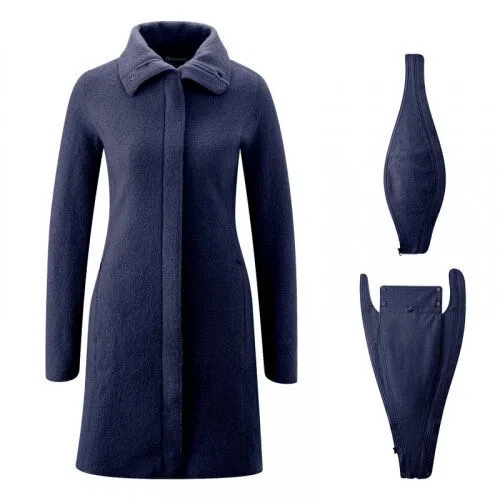 Mamalila Mamalila Eco-Woll-Umstands- und Tragemantel Oslo, Navy, – Produktbild 1 von 3