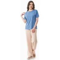 ORGANICATION ORGANICATION T-Shirt aus TENCEL Modal und Bio-Baumwolle, Blau(coronet blue), – Produktbild 1 von 1