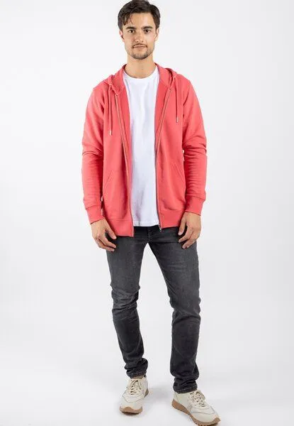 TORLAND TORLAND Basic Zip-Hoodie CONNECTOR, Rot (carmine red), – Produktbild 2 von 4