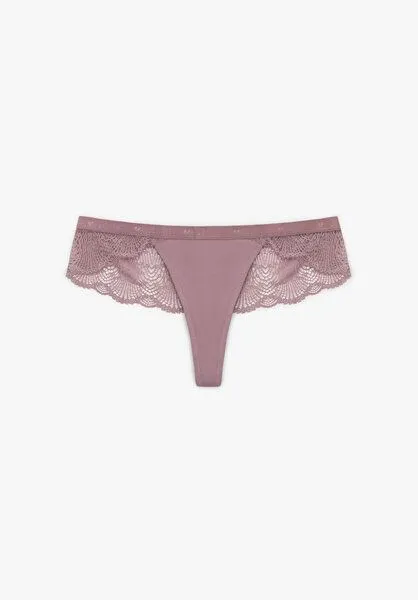 Lovjoi Lovjoi Tanga LUMINOUS MOSS mit filigraner Spitze, Soft lilac (lila), – Produktbild 2 von 4