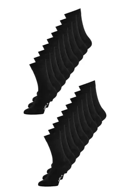 MELA MELA Damen vegan Multipack 20x Socken Schwarz – Produktbild 1 von 1
