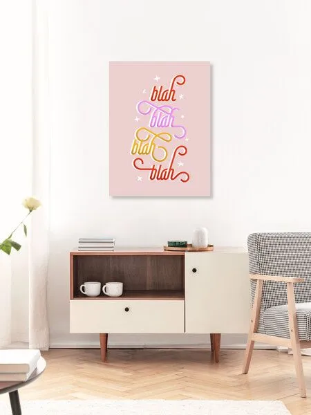 Photocircle Photocircle Poster / Leinwandbild - blah blah blah – Produktbild 3 von 4