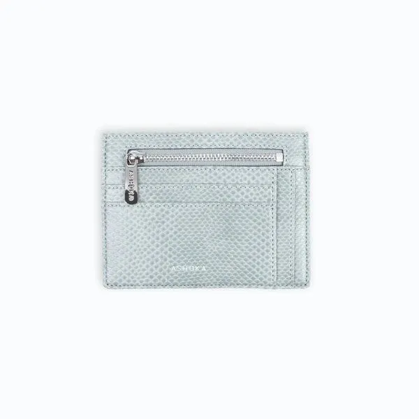 Ashoka Paris Ashoka Paris Blau Grau Eidechse Zip-Kartenhalter Uppeal – Produktbild 1 von 4