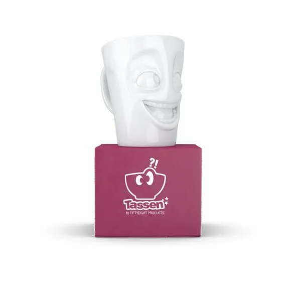 FIFTYEIGHT PRODUCTS FIFTYEIGHT PRODUCTS Henkelbecher „Witzig“ (350 ml) – Produktbild 3 von 6