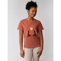 watapparel watapparel T-Shirt Frauen Love and flex, Heritage brown, – Produktbild 1 von 1