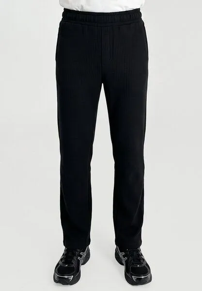 ORGANICATION ORGANICATION POZZAN | Waffel Jogginghose aus Bio-Baumwolle & recyceltem Polyester, Black, – Produktbild 3 von 4