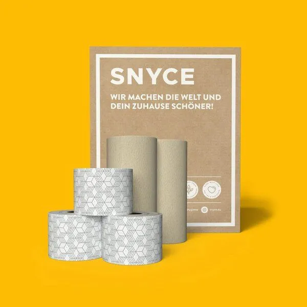 SNYCE SNYCE Spar-Set Toilettenpapier und Küchenrollen - 100% Recycling, Nicecube, – Produktbild 1 von 2