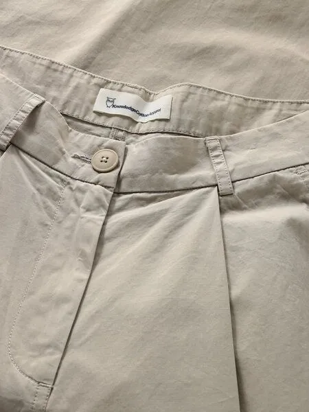 KnowledgeCotton Apparel KnowledgeCotton Apparel Hose Poplin, Light feather gray, – Produktbild 4 von 4