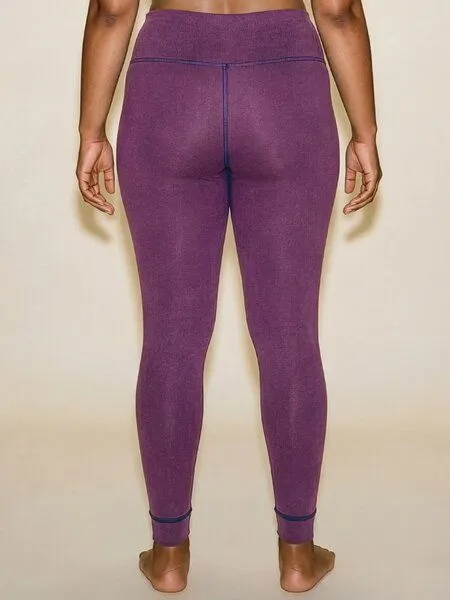 nice to meet me nice to meet me Essential Legging . Biobaumwolle, Tie dye violet, – Produktbild 2 von 4