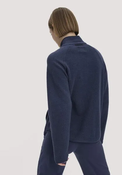 hessnatur hessnatur Fleece Jacke Relaxed ACTIVE LIGHT aus Bio-Baumwolle, Mitternachtsblau, – Produktbild 6 von 8