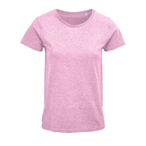 Sol's Sol's Damen T-Shirt Kurzarm Rundhals aus Bio - Baumwolle, Heather light pink, – Produktbild 1 von 3