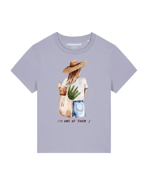 watapparel watapparel T-Shirt Frauen I'm one of them, Lavender, – Produktbild 1 von 4