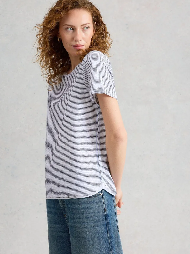 White Stuff T-Shirt Clara - 52, Weiß multi, – Produktbild 3 von 4