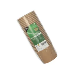 PAPSTAR PAPSTAR Einwegbecher 25 Suppenbecher, Pappe 350 ml Ø 9,8 cm · 7 cm braun – Produktbild 1 von 1
