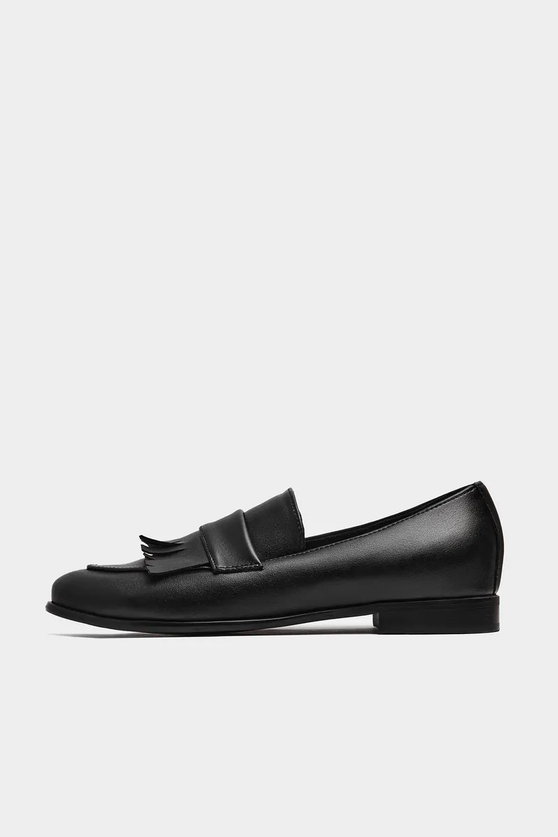 BOHEMA BOHEMA Damen vegan Loafer Penny Schwarz, Schwarz, – Produktbild 1 von 2