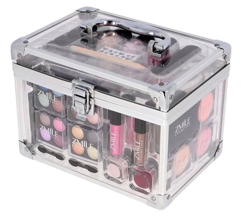 ZMILE COSMETICS Kosmetik-Koffer ACRYLIC, 42-tlg., vegane Kosmetik, Bunt|silberfarben, – Produktbild 1 von 8